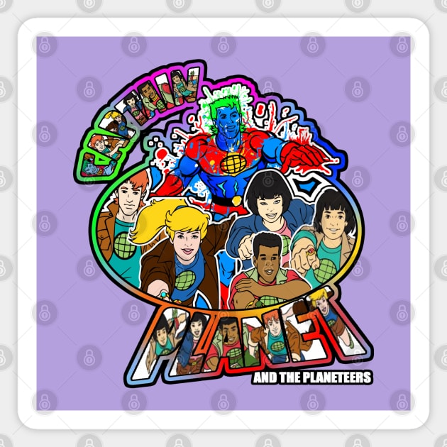 CaptainPlanet Sticker by Tookiester